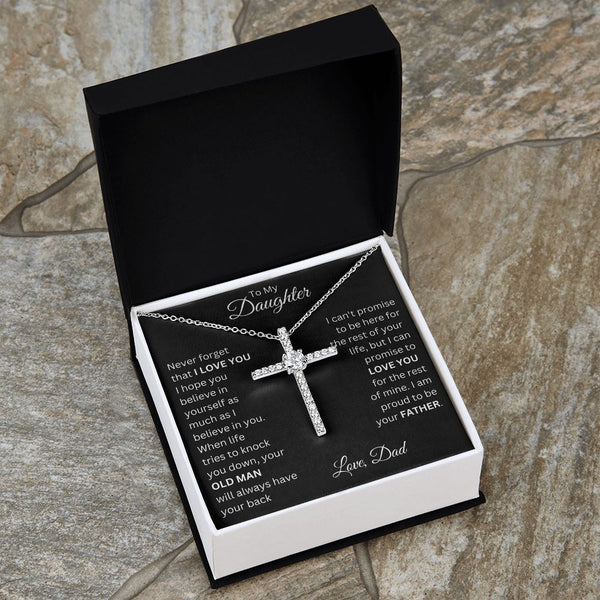 My Daughter | Believe In Yourself - CZ Cross NecklaceSharing your faith has never been easier than with this gorgeous gift. The CZ Cross necklace is the perfect present for baptisms, birthdays, and every celebration inJewelryShineOn FulfillmentThe Everlasting Gift