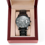 Buyer Customizable Engraved Black Chronograph WatchA personalized gift that can withstand constant use, this Customizable Engraved Black Chronograph Watch is the perfect gift for all the special men in your life. A tJewelryShineOn FulfillmentThe Everlasting Gift