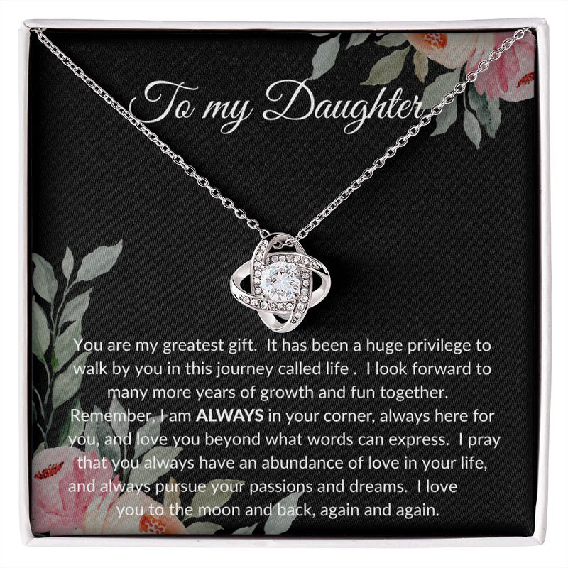 My Daughter | Greatest Gift - Love Knot Necklace