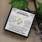 My Beautiful Soulmate | My Missing Piece - Forever Love NecklaceThe dazzling Forever Love Necklace is sure to make her heart melt! This necklace features a stunning 6.5mm CZ crystal surrounded by a polished heart pendant embellisJewelryShineOn FulfillmentThe Everlasting Gift