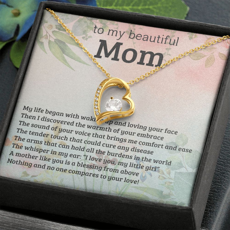 My Beautiful Mom | My Life Began - Forever Love Necklace