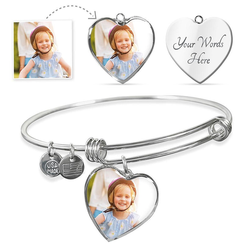 Heart Buyer Upload (Bangle)Purchase This Best-seller and We Guarantee It Will Exceed Your Highest Expectations! ➜ Our patent-pending jewelry is made of high quality surgical steel with a shattJewelryShineOn FulfillmentThe Everlasting Gift
